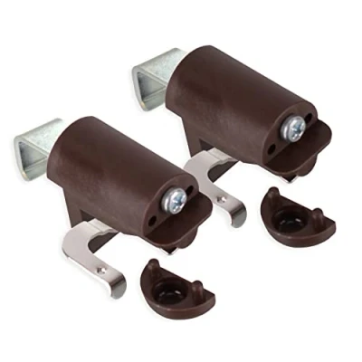 Imagen de KLEMMFLEX Soporte de Abrazadera BFX25 para persianas Montar Directamente en la Hoja Ventana su PVC/plástico Color: marrón SIN taladrar 1 par = 2 Piezas