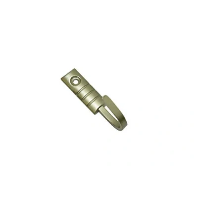 Imagen de GARDINIA Ganchos para Cortinas Geo, 2 Unidades, Atar y drapear Telas Ligeras, Incluye Clavos, Longitud: 2,5 cm, Metal, latón Mate