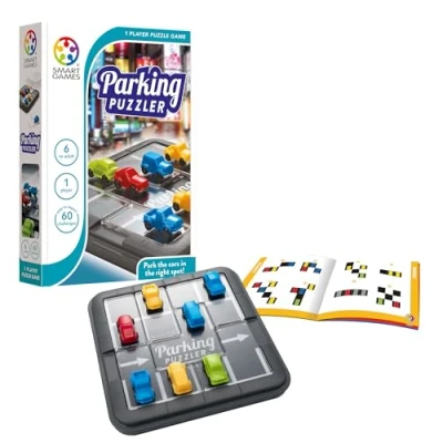 Imagen de SmartGames Parking Puzzler, Puzzle Game with 60 Challenges, 6+ Years