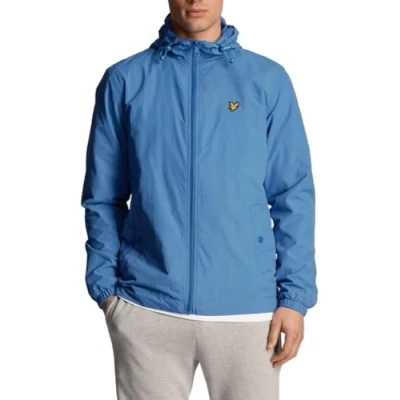 Imagen de Lyle &amp; Scott ZIP Through Hooded Jacket Chaqueta fina, Hombre, Talla: Small, Spring blue