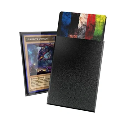 Imagen de Ultimate Guard fundas para tarjetas Cortex, 60 TCG de tamaño japonés, 62 x 89 mm, parte trasera negra, acabado brillante, sin PVC ni ácidos, alta claridad