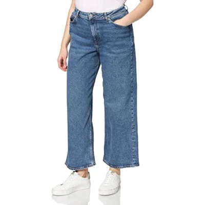 Imagen de JJXX Jxtokyo Wide HW Cc6002 Noos Jeans, Medio De Mezclilla Azul, 30W x 34L para Mujer