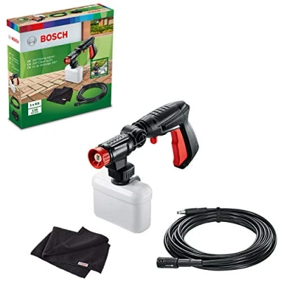 Imagen de Bosch Hidrolimpiadora de alta presión 360 Kit limpieza (con una pistola presión, boquilla detergente y manguera prolongación, embalaje en caja)