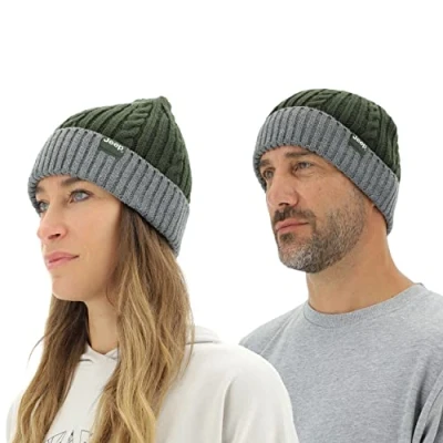 Imagen de JEEP O102602 B327 J Twisted Tricot Hat J22W Unisexo Black/Dark Grey Mela Uni