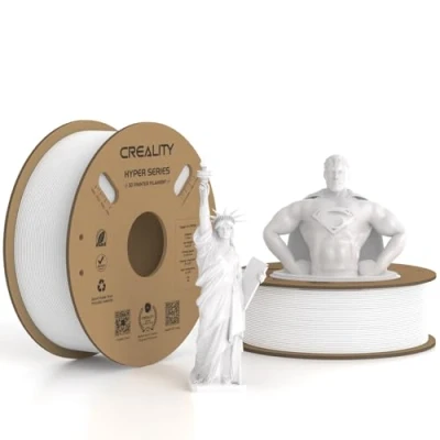 Imagen de Creality Filamento Hyper PLA blanco y blanco, 2 kg