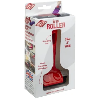 Imagen de ESSDEE R3 Lino Roller 75 mm Mango Rojo (Cada uno), Red, 75mm