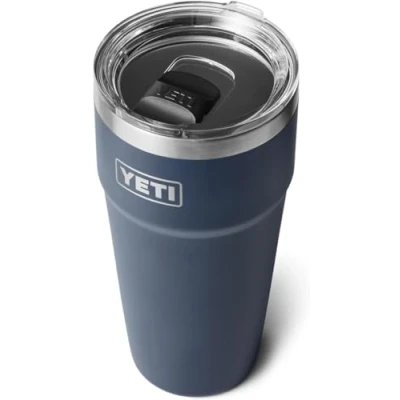 Imagen de YETI Rambler Cup, Vacuum Insulated Stainless Steel Stackable Cup with Magslider Lid, Navy, 30 oz (887 ml)