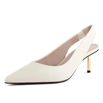 Imagen de L37 HANDMADE SHOES Palermo, Bomba Mujer, Blanco, 38 EU