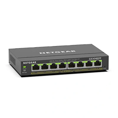 Imagen de NETGEAR Switch POE+ de 8 puertos 1G red 124 W Gestionado Smart Plus, negro
