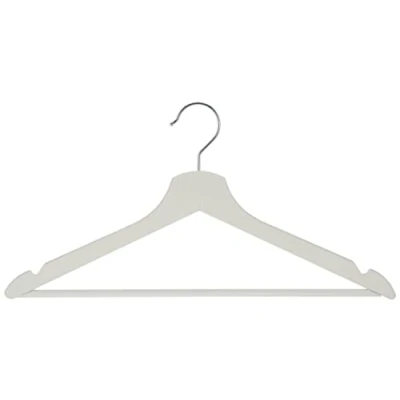 Imagen de Ikea 702.385.41 Perchero de madera &quot;Boomerang&quot; Paquete 8 perchas maciza en BLANCO