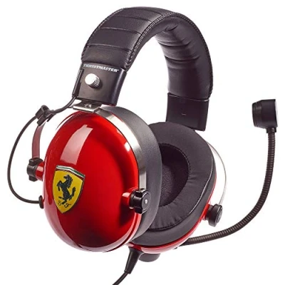 Imagen de Thrustmaster T.Racing Scuderia Ferrari Edition DTS Auricualres Gaming para PS5 / PS4 Xbox Series XS One PC Switch Licencia Ofical