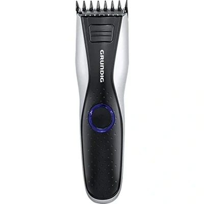 Imagen de GRUNDIG MC6840 Cortapelos y barba con batería, LED, color negro plateado, longitud de corte hasta 30 mm