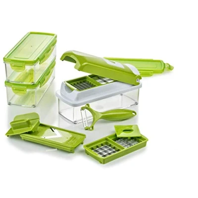 Imagen de Genius Cortador de Verduras y Frutas, plástico, Verde Kiwi, 22.2 x 10 8.1999999999999993 cm