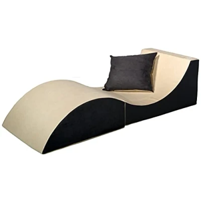 Imagen de Velinda Canapé pliant Confortable et Relaxant 3 en 1 Pouf Table