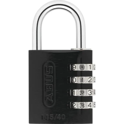 Imagen de ABUS 34605 145/40_NEGRO_B Candado aluminio combinacion 40 mm 4 dígitos negro, 1 unidad