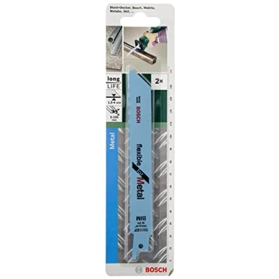 Imagen de Bosch 2 609 256 706 Hoja de sierra sable bimetálica, S 922 EF (pack 2)