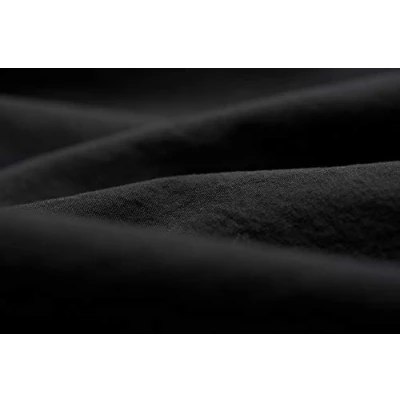 Imagen de L1NK STUDIO Funda nordica Cama 105 cm Lisa (180x220cm) 100% algodón (Percal 200 Hilos) Negro