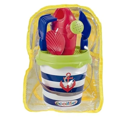 Imagen de Ecoiffier Mochila de Playa con Cubo Marinero Estilo Accesorios, A Partir 18 meses (7000230687)
