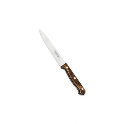 Imagen de Tramontina 29810/268 Cuchillo para carne (acero inoxidable, mango de madera, apto lavavajillas, 15 cm), color marrón