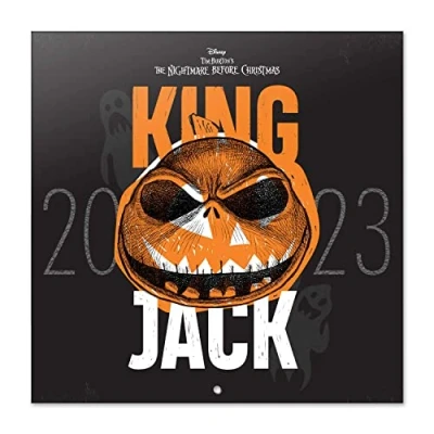 Imagen de Grupo Erik, Calendario Disney Pesadilla antes de navidad 2023, 2023 pared con certificado FSC, mensual, 30x30 cm, Producto licencia oficial, CP23038