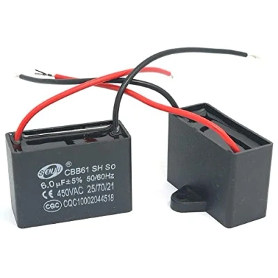 Imagen de Fasizi 2 uds CBB61 6uF 450V AC 50/60Hz Aire Acondicionado Ventilador Motor Condensador de Funcionamiento