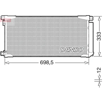 Imagen de DENSO DCN50115 Condensador con secador R 134 a TOYOTA: Auris Hatchback