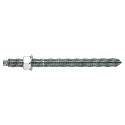 Imagen de Index EQAC16190 Esparrago para anclaje quimico con tuerca y arandela bicromatado M 16 x 190
