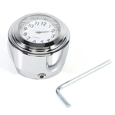 Imagen de Keenso Motocicleta Manillar Reloj Impermeable Dial Noctilucent 7/8&quot; y 1 de Montaje