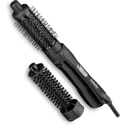 Imagen de BaByliss AS82E Cepillo Térmico Moldeador de Cerámica 38 mm, 800 W Potencia, Púas Suaves 20 2 Temperaturas, Posición Aire Frío, Negro