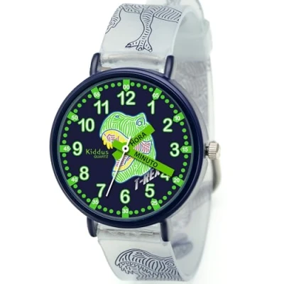 Imagen de Kiddus TIME Teacher Spanish GDP Reloj trex glow in the dark para niños, Talla: One Size, T rex