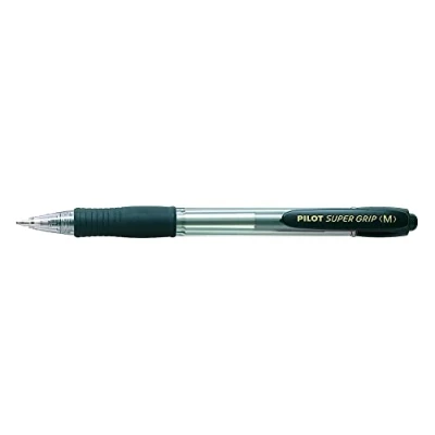 Imagen de Pilot Supergrip Bolígrafo retráctil. Tinta base aceite, Negro, 4 unidades