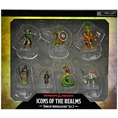 Imagen de Dungeons &amp; Dragons D&amp;D Icons of The Realms: Tomb Annihilation: Box 2 7 Juego de Figuras, miniaturas prepintadas, RPG