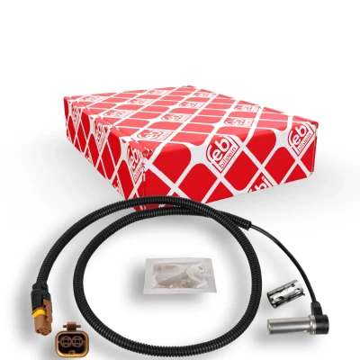 Imagen de FEBI BILSTEIN 173107 Sensor de ABS Eje delantero, izquierda, derecha con casquillo, grasa 1800 970
