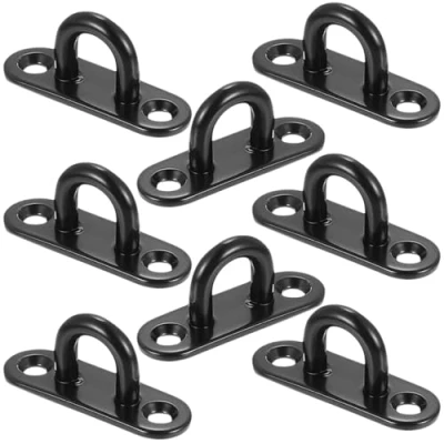 Imagen de PUERHUACI Ganchos de Techo,8 Piezas Anclaje Pared,Gancho Techo M6,Placa Ojo Acero Inoxidable para Colgar