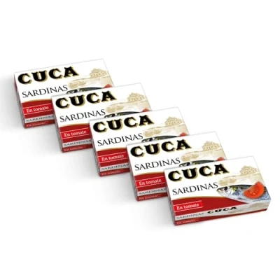 Imagen de Cuca Sardinas en tomate, Pack 5 latas de 120gr