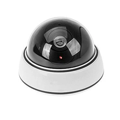Imagen de ELEAR Falsa Seguridad Ficticia Cámara de CCTV Dummy Simulada Impermeable Parpadeante Sistema Vigilancia Roja Intermitente IR LED Exterior Interior
