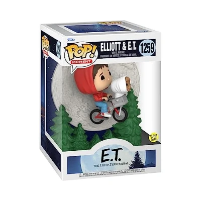 Imagen de Funko Pop! Moment: ET Elliott Elliot And Flying Brilla en la Oscuridad E.T. The Extra Terrestrial Figura de Vinilo Coleccionable Idea Regalo Mercancia Oficial Movies Fans