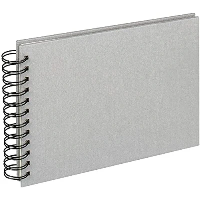 Imagen de walther design Cloth Álbum con Espiral, Lino, Gris, 23 x 17 cm