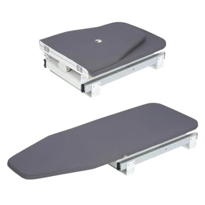 Imagen de Nisorpa tabla de planchar plegable giratoria 180, extraíble para ahorrar espacio, con cubierta resistente al calor, 82 x 30 cm