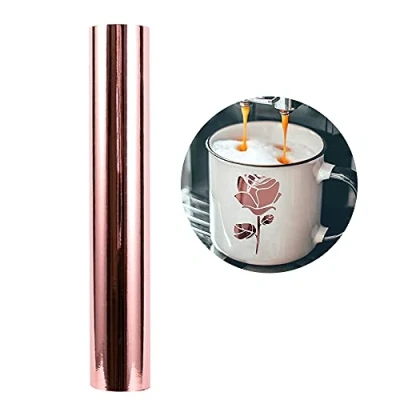 Imagen de Rollo de Vinilo Adhesivo Oro Rosa 30,5 x 305 cm Permanente para Herramientas Silhouette Cameo recortar y más Multicolor2 Autoadhesiva Manualidades, Letreros, Carteles, Siluetas