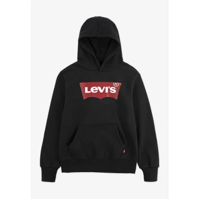 Imagen de Levi&#039;s Batwing Screenprint Hoodie Jersey con capucha para niños, Talla: 98, Black