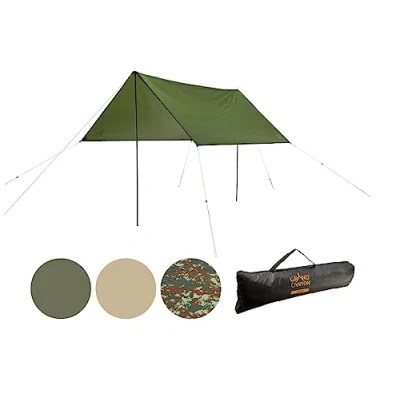 Imagen de Grand Canyon Refugio Zuni 3 Lona/Vela Solar 300 x cm Forma Cuadrada, UV50+, Impermeable Capulet Olive (Verde)