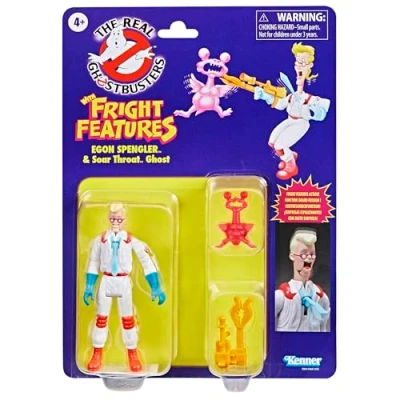 Imagen de Ghostbusters Kenner Classics The Real Egon Spengler &amp; Soar Throat Ghost Toys, figura de acción retro, juguetes para niños mayores 4 años