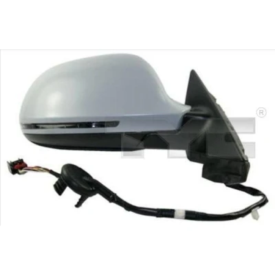 Imagen de Espejo retrovisor Tyc 302 0067 derecha imprimado para ajuste elect. espejo, convexo, calefactable AUDI: A3 Sportback