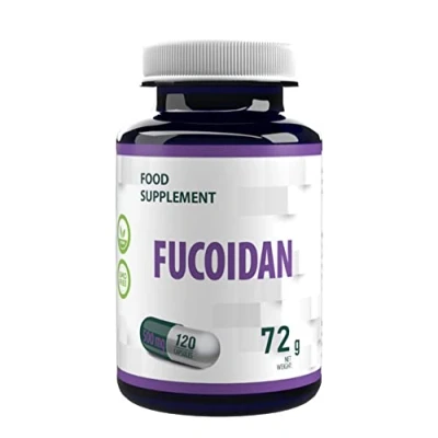 Imagen de Hepatica, Fucoidan Fucus 500mg 120 Cápsulas Veganas, Certificado de análisis AGROLAB Alemania, alta resistencia, sin gluten, OGM