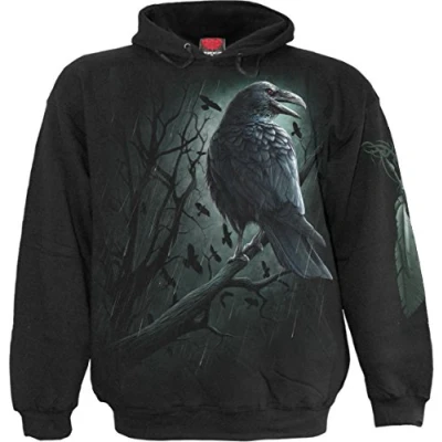 Imagen de Spiral Shadow Raven Sudadera con Capucha Negro M