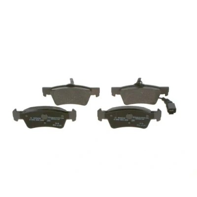 Imagen de BOSCH 0 986 494 309 Juego de pastillas freno Low Metallic con sensor desgaste incorporado clip émbolo, Chapa antichirridos