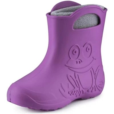 Imagen de Ladeheid Botas de Agua para niños en EVA Invierno Goma Infantiles con Forro removible Impermeables Calzado y niñas LA CA 03 (Lilla, 28/29 EU)