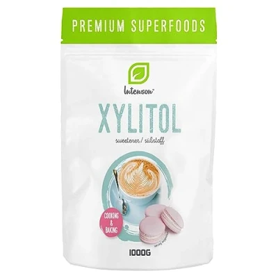 Imagen de Intenson Xilitol 1 kg Sustituto de Azúcar 100% Natural Edulcorante Vegetal Bajo Índice Glucémico en Calorías