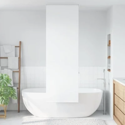 Imagen de vidaXL Estor Enrollable para Ducha Tela 80x240 cm Ancho 76